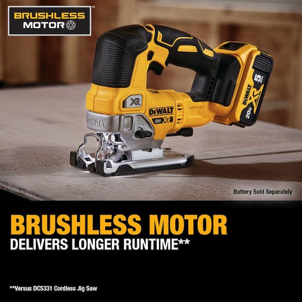 DeWalt DCS335B 20V MAX XR Brushless Cordless Jigsaw, Tool Only – Tool Nut - View #7