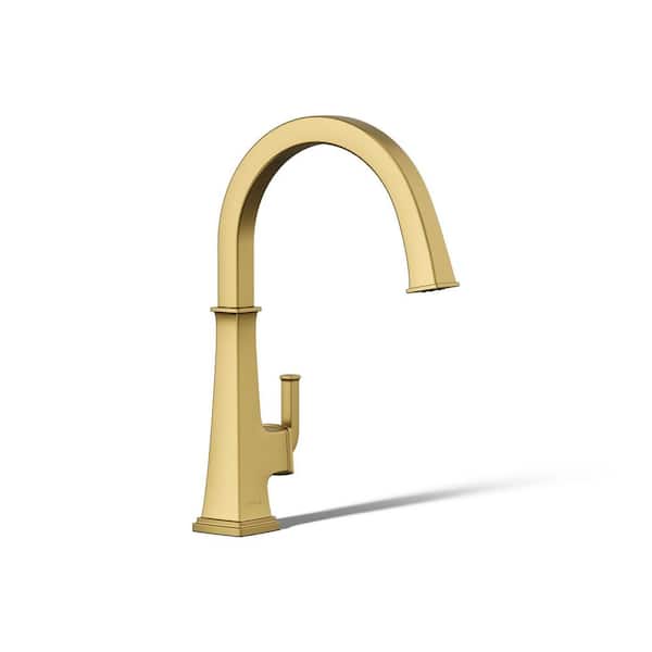 Riff Swing Spout Bar Faucet in Vibrant Brushed Moderne Brass