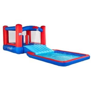 Inflatable Water Slide, Blow up Pool and Bounce House, Kids Water Park