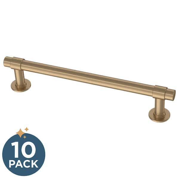 Franklin Brass 10-Pack Straight 5-1/6 in. (128 mm) Classic Champagne Bronze Cabinet Bar Drawer Pulls