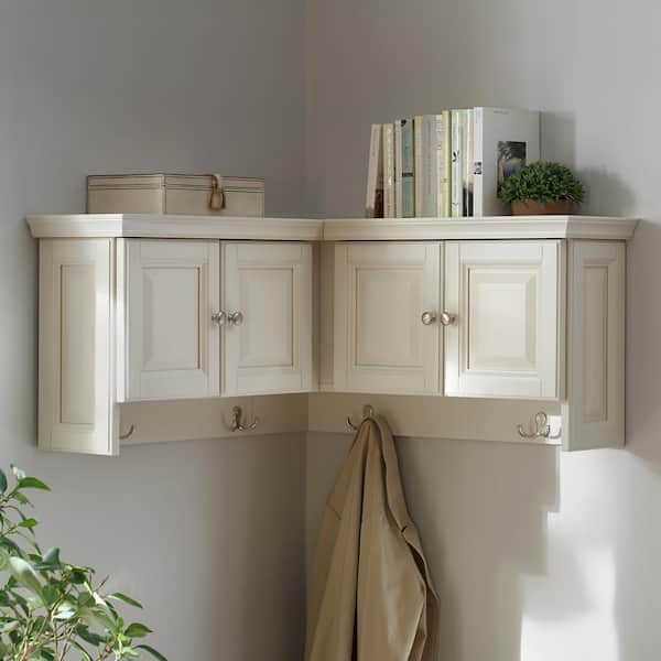 Walker Off-White Corner Wall Cabinet
