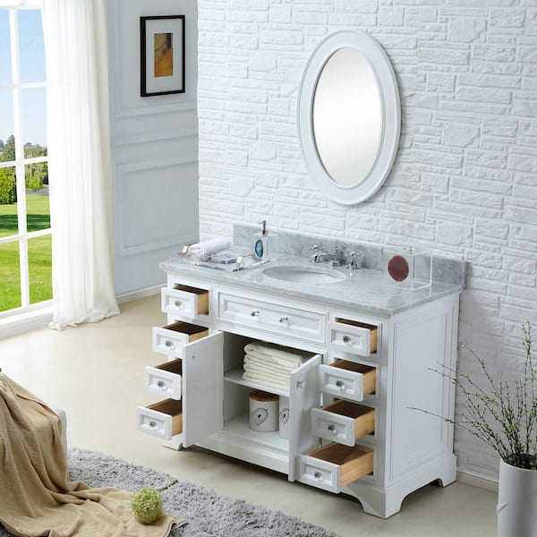 Queen 48 Full Sonoma Wall Mount Single Sink Modern Bathroom Vanity