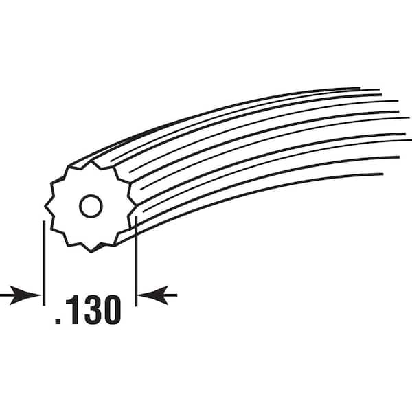 0.130 in. x 250 ft. Roll Black Screen Retainer Spline