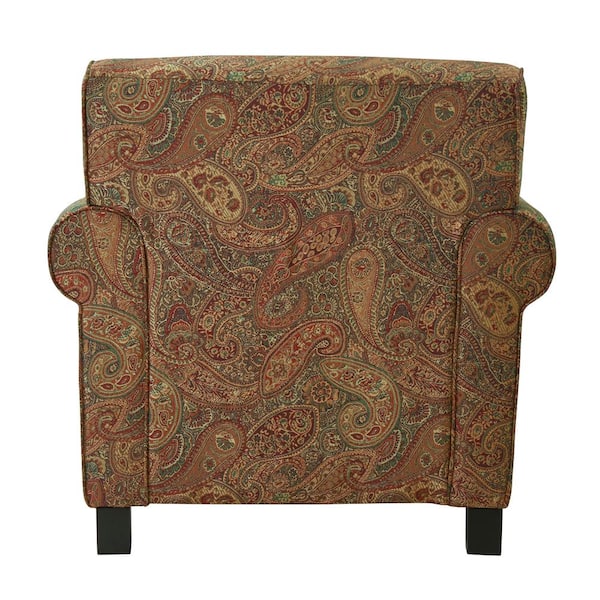 paisley chair and ottoman