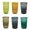 Storied Home 12 oz. Embossed Drinking Glass (Set of 4) DF4129SET