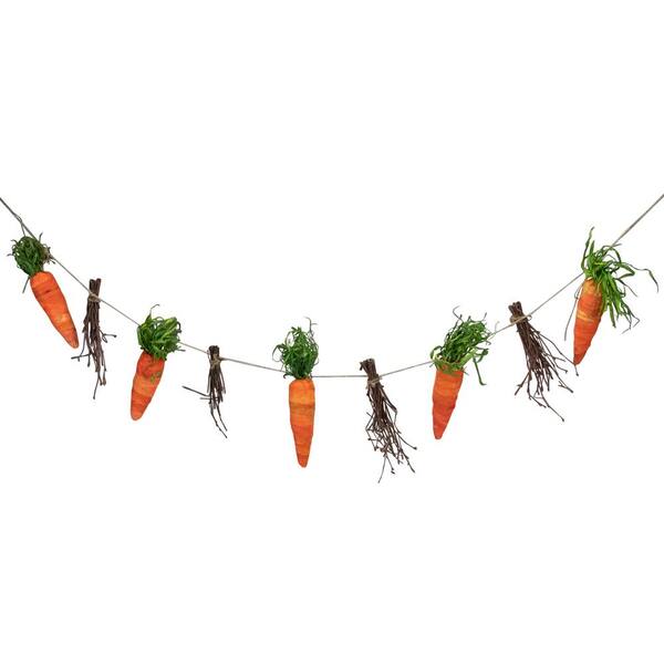 Northlight 3.25 ft. Carrots and Twigs Artificial Easter Garland
