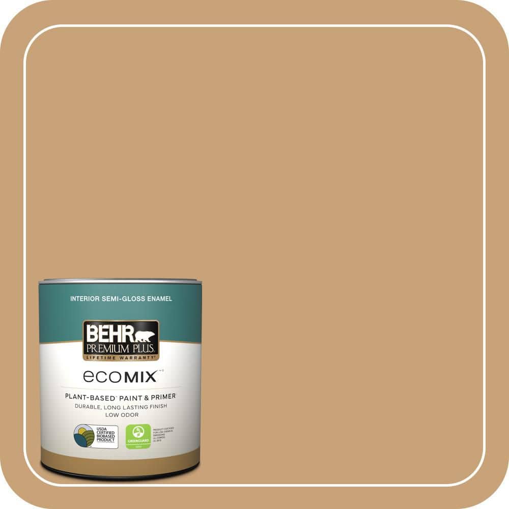 1 qt. #BXC-70 Fresh Sawdust Semi-Gloss Enamel EcoMix Plant-Based Interior Paint & Primer price history on PriceWatchPro