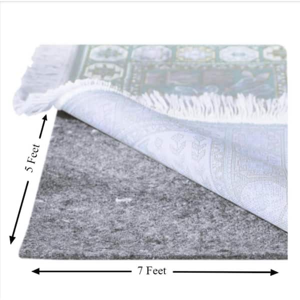 Nevlers 5 ft. x 7 ft. TPO Coated Felt Non-Slip Rug Pad - 1/4 in.Thick