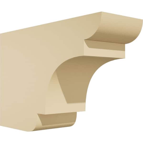 Ekena Millwork Standard New Brighton 4 in. W x 8 in. H x 12 in. D Signature Urethane Rafter Tail Outlooker