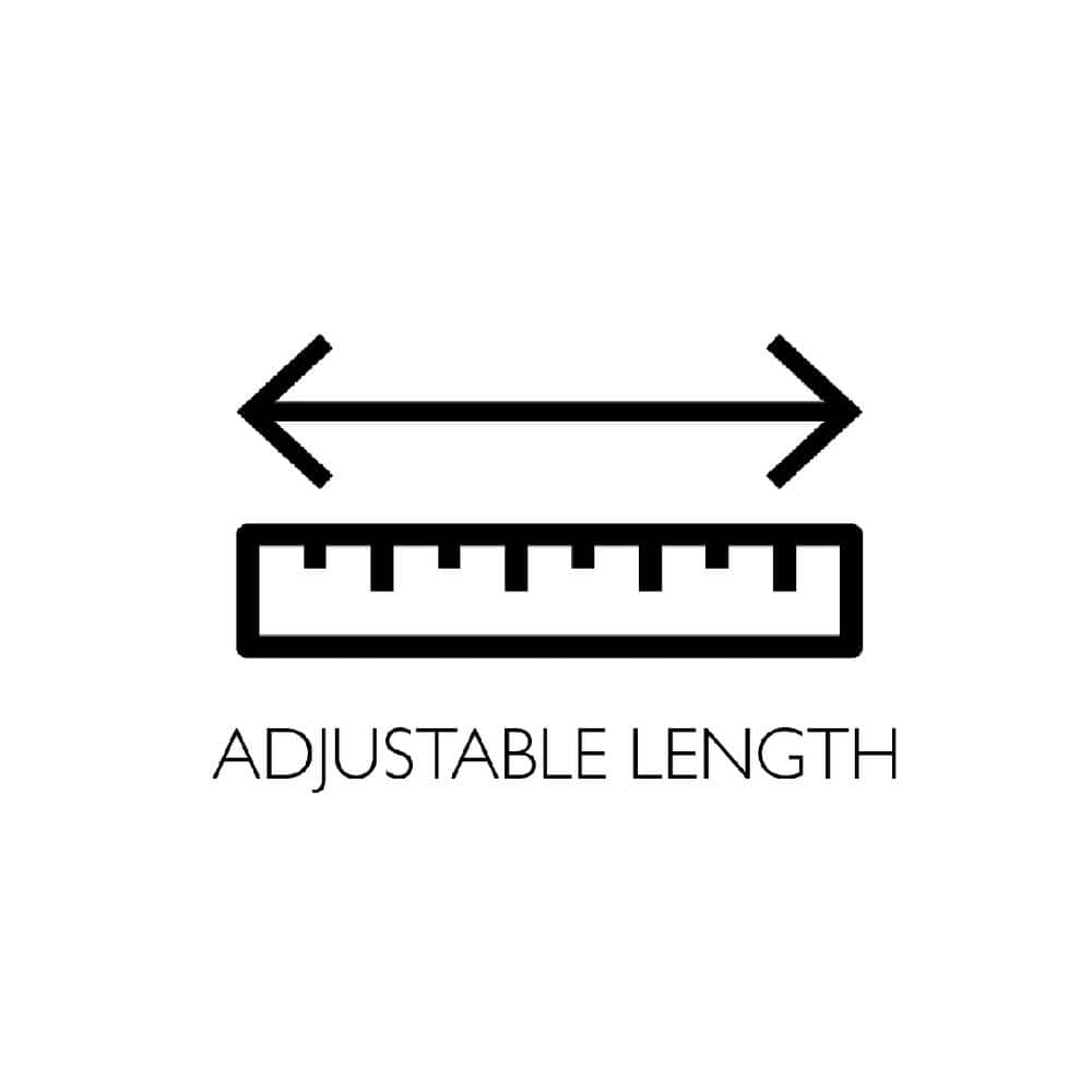 Adjustable Polished Chrome Curved Shower Rod 55-63 Inches