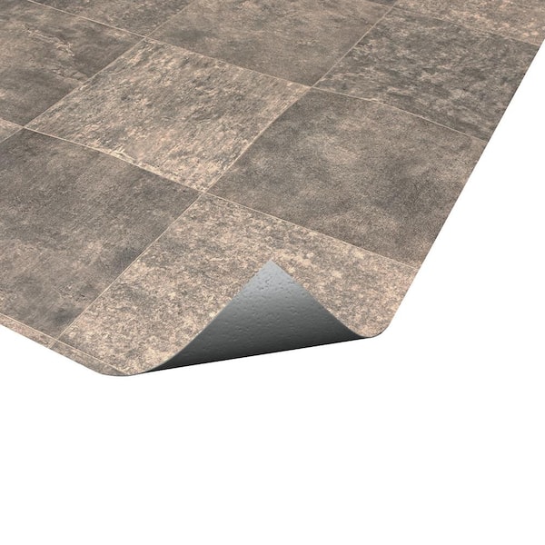 Lifeproof Fischer Grey Tile 16 MIL 13.2 ft. W x Cut to Lifeproof Fischer Grey Tile 16 MIL 13.2 ft. W x Cut to