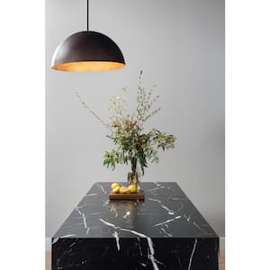 4 ft. x 8 ft. Laminate Sheet in 180fx Nero Marquina with SatinTouch Finish