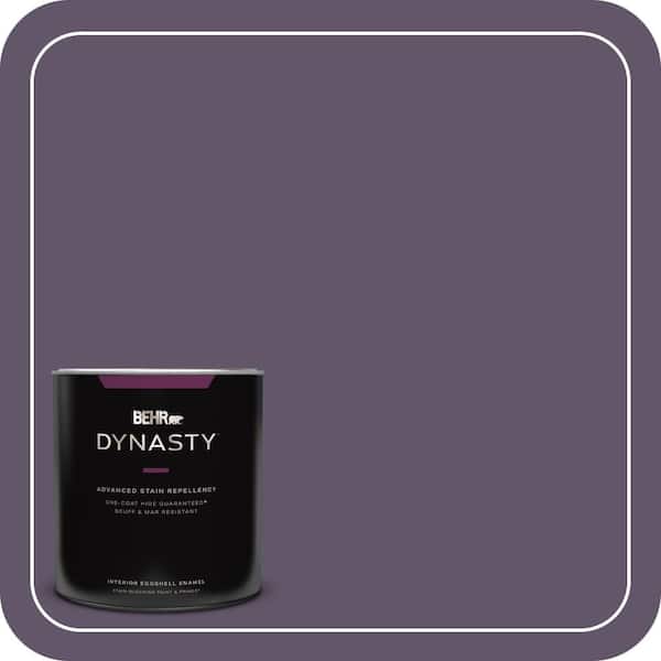 1 qt. #PPU17-04 Darkest Grape One-Coat Hide Eggshell Enamel Interior Stain-Blocking Paint & Primer