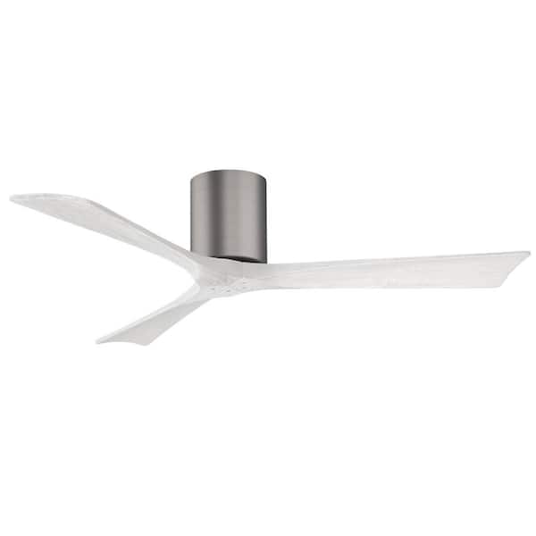 Matthews Fan Company Irene 52 in. Indoor Brushed Pewter Ceiling Fan with Remote Included