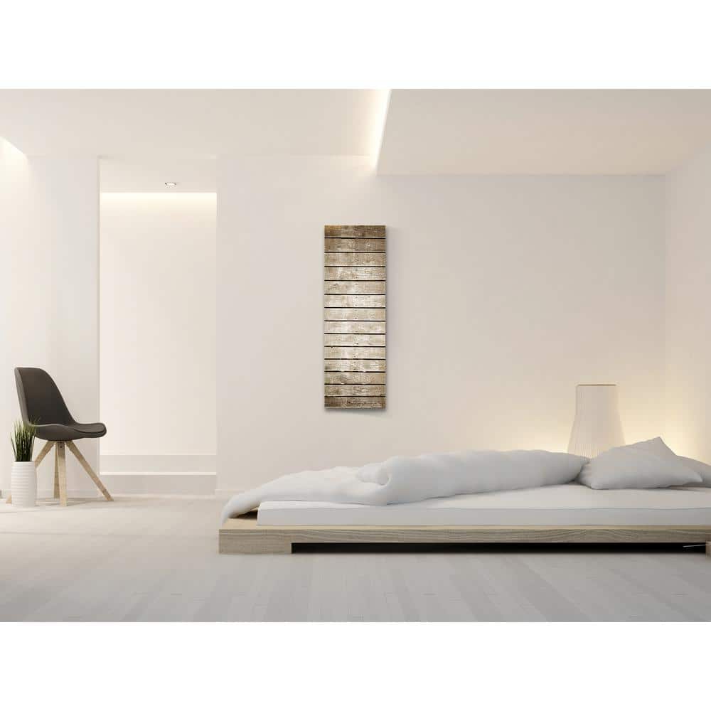 Brown Radiant Wall Mounted Glass Heater Panel, 16x48 inches