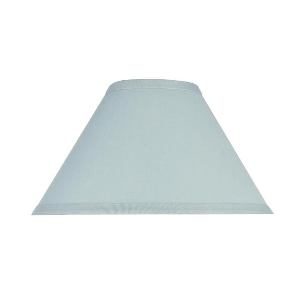 11 in. x 7 in. Light Blue Hardback Empire Lamp Shade
