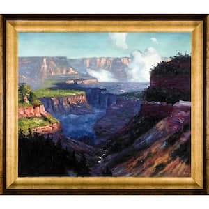 Looking Across Grand Canyon by Edward Henry Potthast Athenian Gold Framed Nature Oil Painting Art Print 25 in. x 29 in.