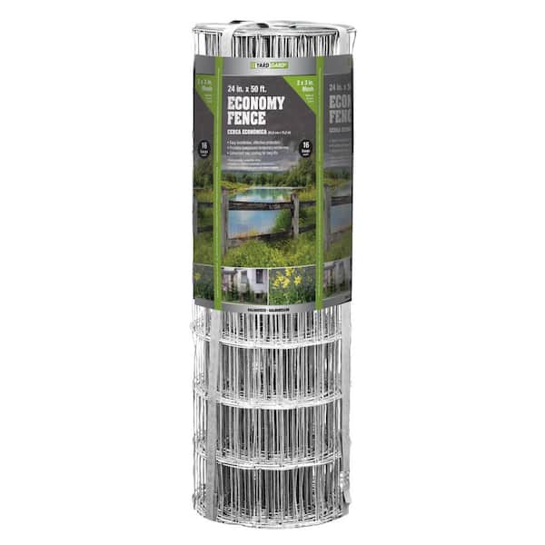 2 in. x 3 in. Mesh x 24 in. x 50 ft. 16-Gauge Galvanized Steel Welded Wire Fence
