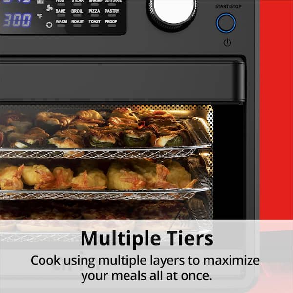 Elite 10L Multi-Use Digital Air Fryer Oven Stainless Steel