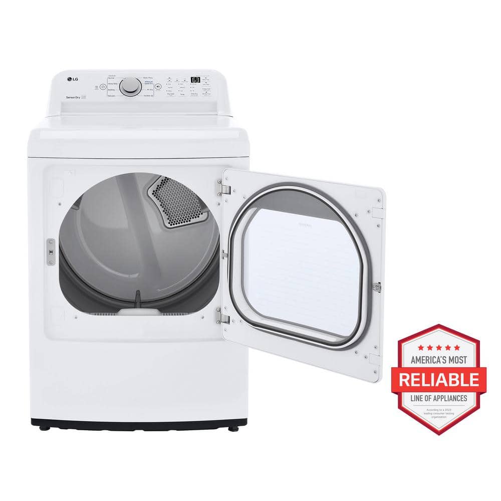 7.3 Cu. Ft. White Electric Dryer with Sensor Dry Technology