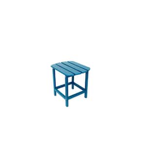 Corona 18 in. Navy Recycled Plastic Outdoor Side Table
