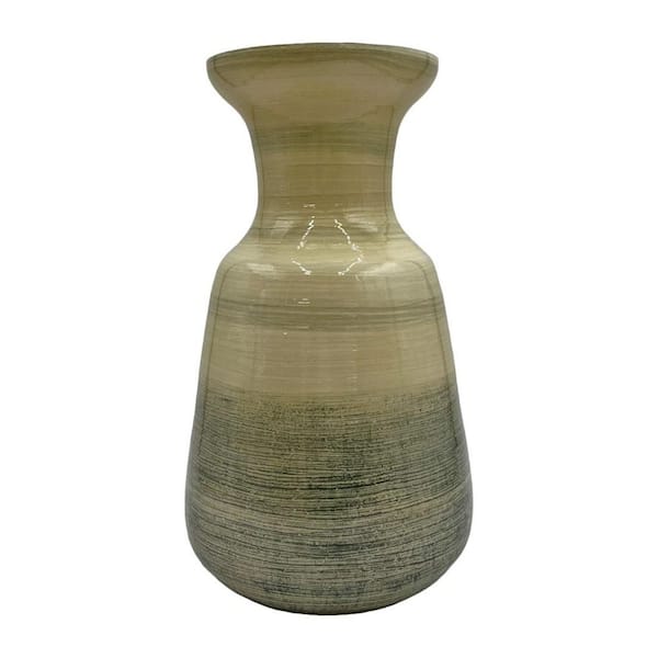 castellousa Green Handmade Glass Modern Jug Urn Flower Vase