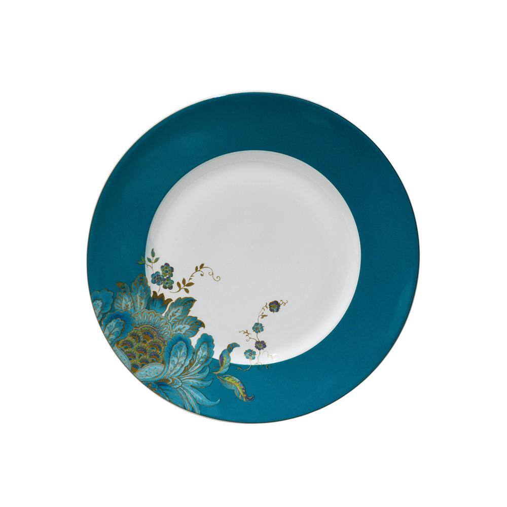 Eliza Blue and White Porcelain 16-Piece Floral Dinnerware Set