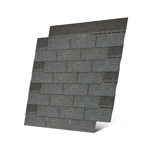 Roofing Shingles 3-Tab (Gray) 8-Pack 39.4"x13.1",Asphalt Shingles for House Shed Roof Tiles Repair Decor