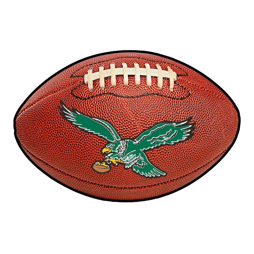 20.5 x 32.5 Philadelphia Eagles Retro Logo Football Shape Mat