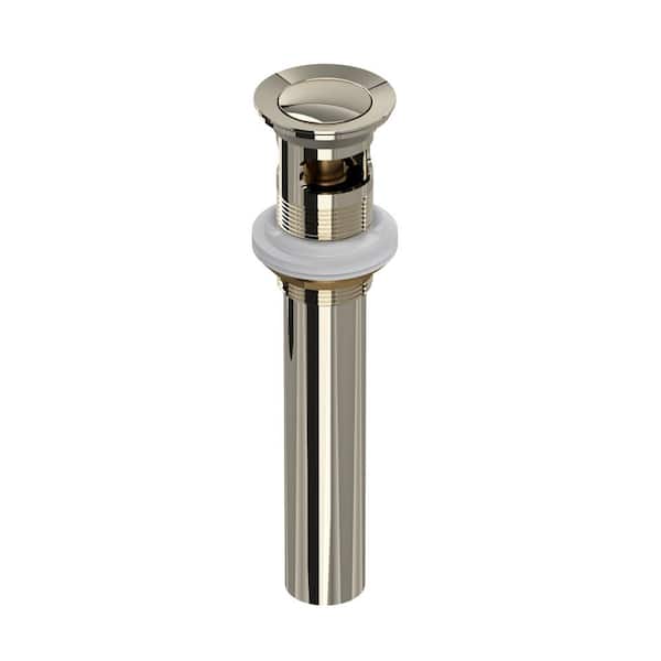 ROHL 1.25 in. Push Drain Assembly in Polished Nickel