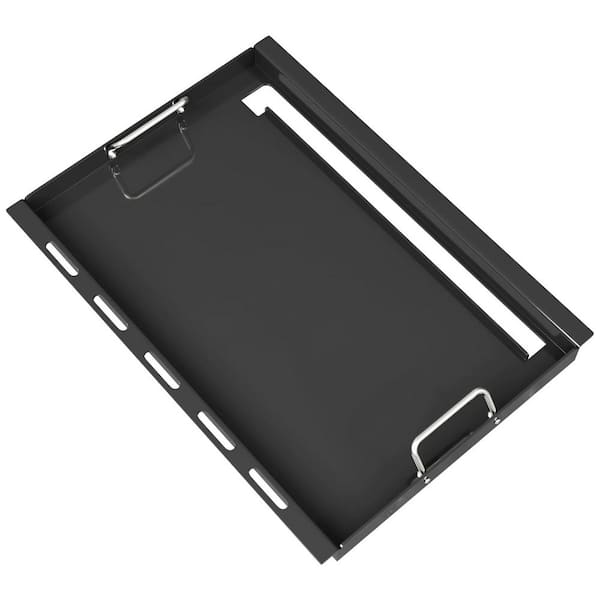 Genesis II 300 Series Flat Top Griddle Insert 1 Piece Carbon Steel Nonstick with Handles for Gas Grill