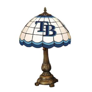 MLB 19.5 in. Antique Bronze Rays Tiffany Table Lamp