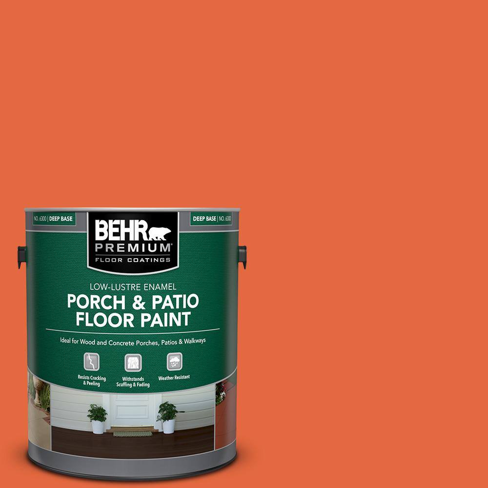 1 gal. #P190-6 Emergency Zone Low-Lustre Enamel Interior/Exterior Porch and Patio Floor Paint price history on PriceWatchPro