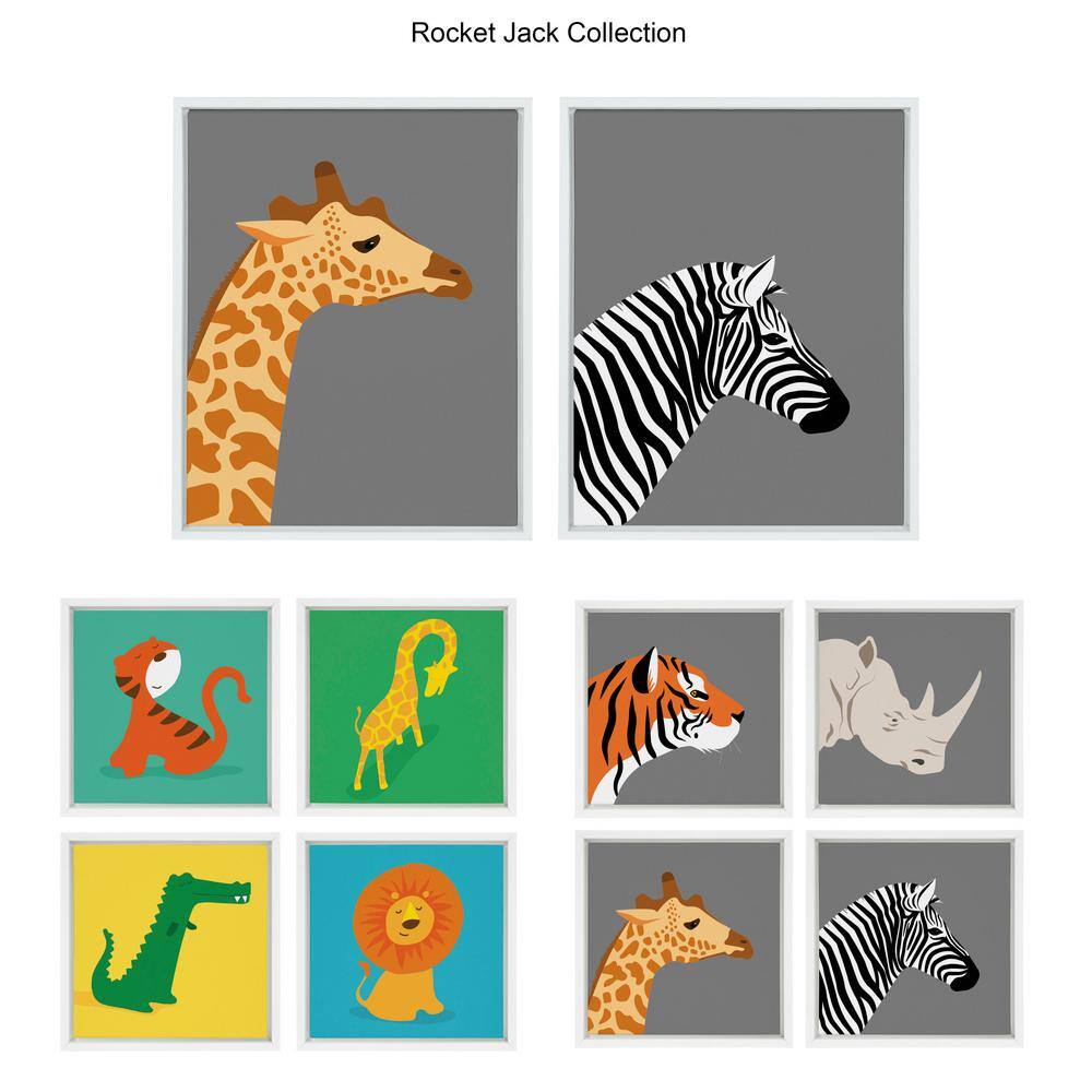 Kate and Laurel Sylvie Contemplation Framed Canvas by Rocket Jack, 18x24, Gray