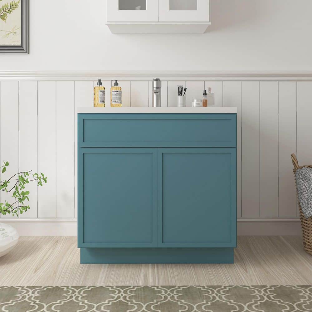 Vanity Art Colton 33 in. 2-Door Freestanding Shaker Bathroom