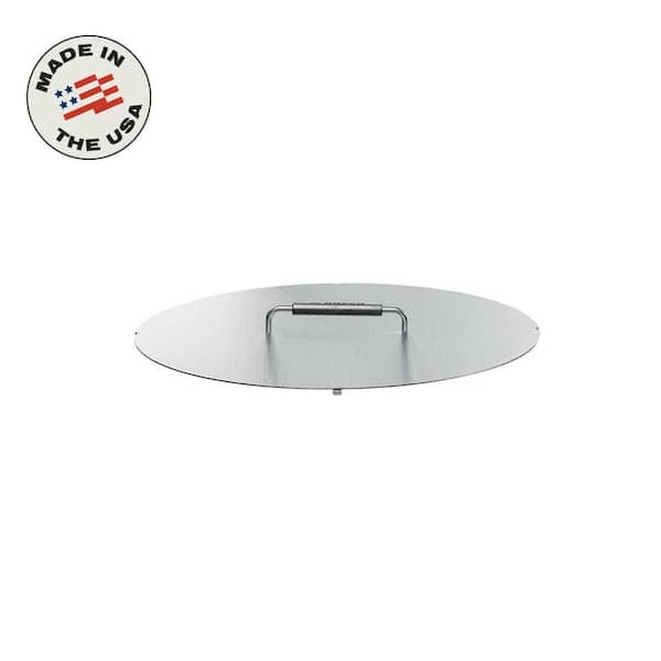 Breeo X Series Stainless Steel Fire Pit Lid 19 -Weather-Resistant and Durable with Ergonomic Handle-Clean and Safe from Debris