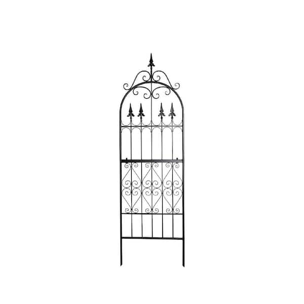 Unbranded 70 in. H x 21.7 in. W Metal Iron Wire Vine Flower Trellis