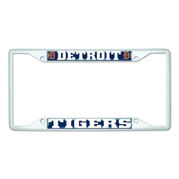FANMATS Universal Fit MLB - Detroit Tigers License Plate Frame - White