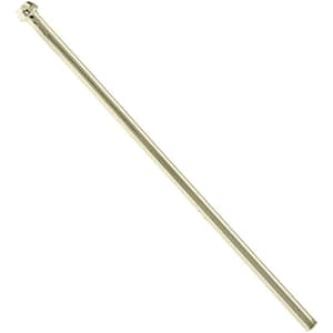 3/8 in. O.D. x 12 in. Brass Bullnose Riser for Faucet Supply in Polished Brass