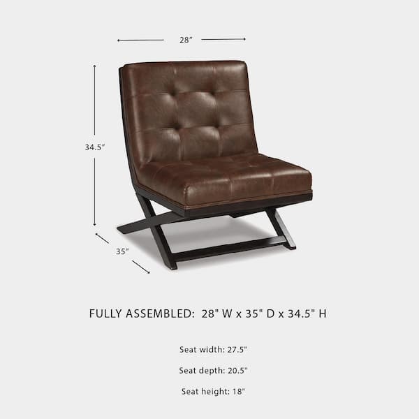 Signature DESIGN BY ASHLEY Sidewinder Brown Faux Leather Side