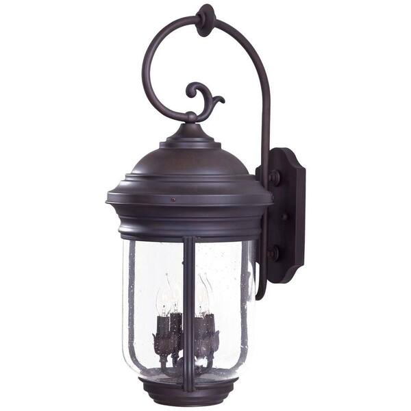 the great outdoors by Minka Lavery Amherst 4-Light Roman Bronze Outdoor Wall Lantern Sconce