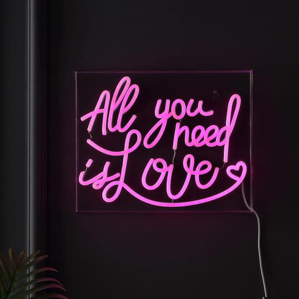 all you need is love led sign