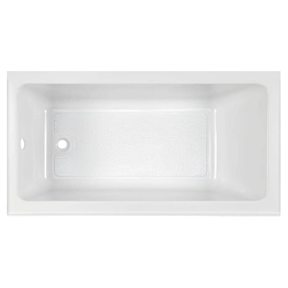 Studio 60'' x 32'' White Acrylic Alcove Soaking Bathtub