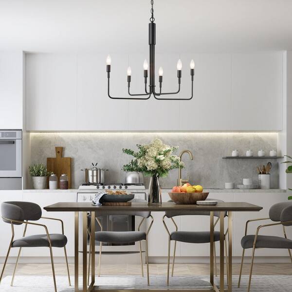 LALUZ Modern Irregular Rustic Black 