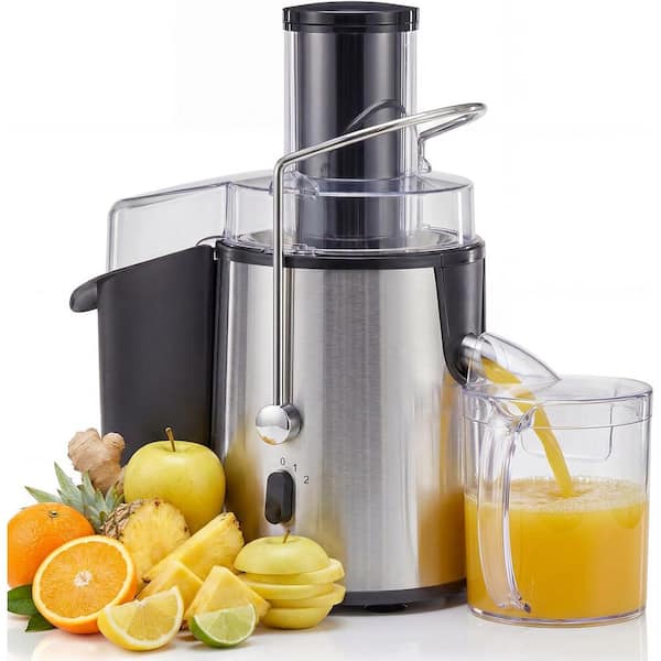800 W 50 oz. White Stainless Steel Masticating Juicer Nut Milk Maker with Preset/Auto-Clean/Boil Water/Keep Warm