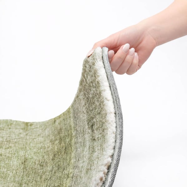 Dream Shag Premium Machine Washable Abstract ADS700 Aloe 2 ft. x 3 ft. Accent Rug