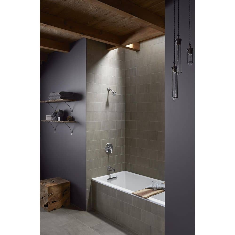 Underscore 60" x 30" White Acrylic Alcove Bathtub