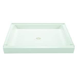 48 x 32 Alcove Shower Pan Base with Center Drain in White