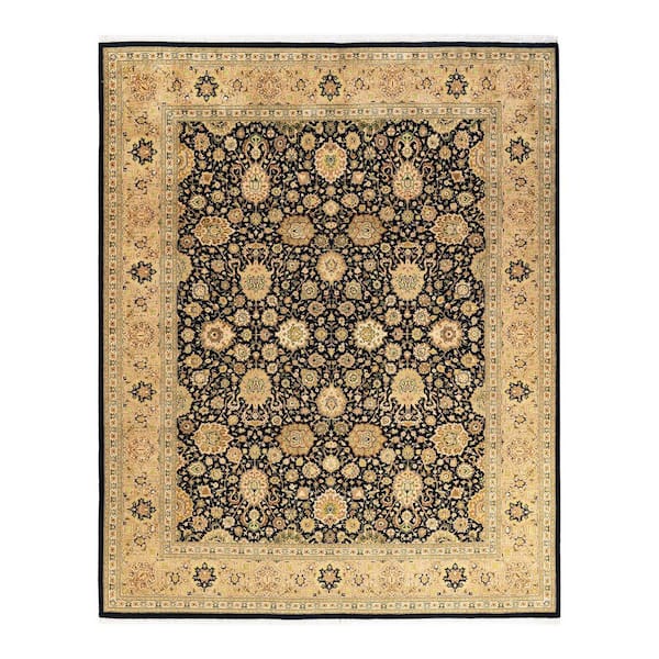 Solo Rugs Mogul One-of-a-Kind Traditional Black 8 ft. 2 in. x 10 ft. 3 in. Oriental Area Rug