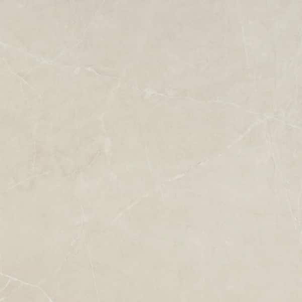 Sterlina Ivory 23.62 in. x 23.62 in. Polished Marble Look Porcelain Floor and Wall Tile (15.5 sq. ft./Case)